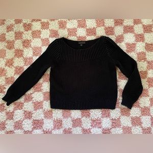 Banana Republic black knit sweater